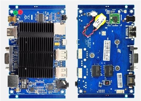 OEM UEFI-moederbord voor industriële mini-pc Intel Z3735 4 Core Storage 32G EMMC