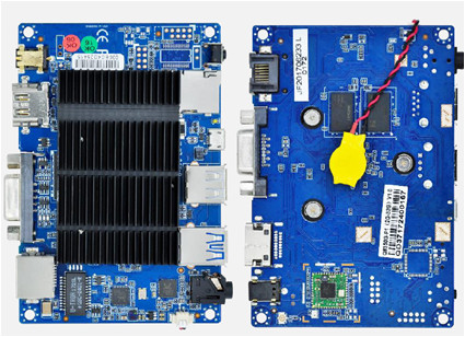 64 GB industrieel hoofdbord voor mini pc Intel Z8350 High Definition Graphics Card Dual Display