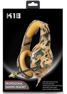 Zwarte Active Noise Cancelling Gaming Headset met 20 Ohm Impedantie USB 3.5mm Jack