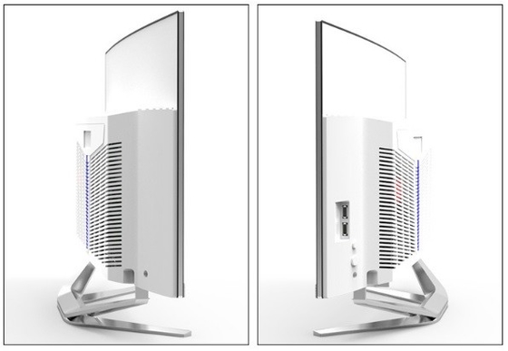 I5 - 2670 AIO Gokkenpc 24 Duim allen in Computers Één verzilvert Wit