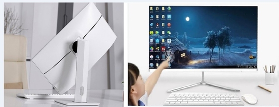 Het Touche screenpc 24 Duim Cockwise 90 Graad Win10 8GB RAM van AIO LCD
