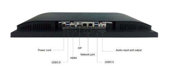 Dunne PC van de Monitoraio Desktop 23.8“ Steun M.2 SSD 2,5“ Normale HD Msata HD 1920x1080