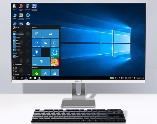 Alles-in-één computer met aanraakscherm en standaard van ABS-aluminiumlegering 178º brede kijkhoek