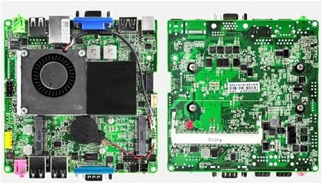 120x120mm Mini PC-moederbord Intel 1037U 2 Core 1 X HDMI-interface 1 X VGA-verbinding