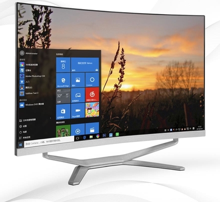 27 inch Win11 Curved Black AIO Desktop PC Met I5 16G RAM 1920x1080 Hoge resolutie