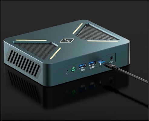 Zwart/Zilver 0.3Kg Mini PC Desktop Host 128G Storage Met Upgradable Wifi/CPU/OS