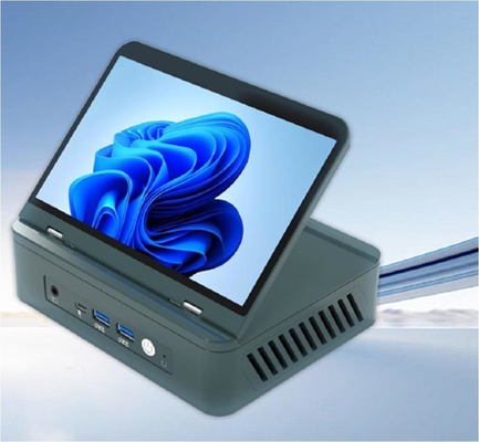 Zwart/Zilver 0.3Kg Mini PC Desktop Host 128G Storage Met Upgradable Wifi/CPU/OS