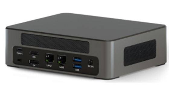 Zwart/Zilver 256 GB SSD Mini PC Met Dual OS (Windows 10/11 Of Android) I7-10th